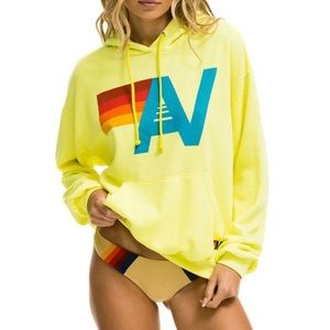 Aviator Nation Logo Pullover Relaxed Hoodie